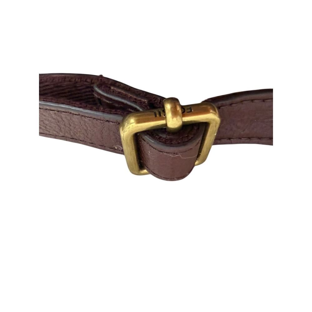 Fossil Kinley Blue Multi Print burgundy Leather Crossbody Bag - Picture 6 of 11